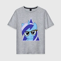 Футболка оверсайз женская Trixie hipster, цвет: меланж