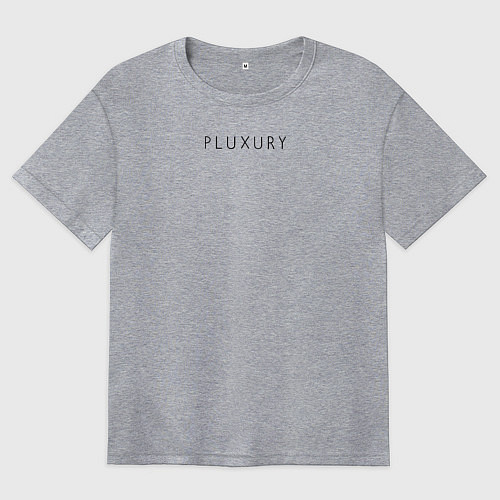 Женская футболка оверсайз PLUXURY / Меланж – фото 1