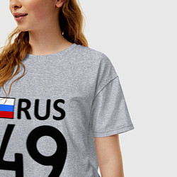 Футболка оверсайз женская RUS 49, цвет: меланж — фото 2