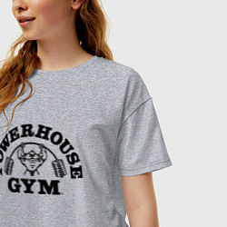Футболка оверсайз женская GYM, цвет: меланж — фото 2