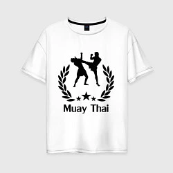 Женская футболка оверсайз Muay Thai: High Kick