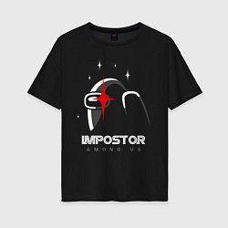 Женская футболка оверсайз Among Us, Impostor