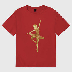 Женская футболка оверсайз Балерина