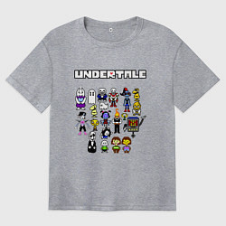 Футболка оверсайз женская UNDERTALE, цвет: меланж