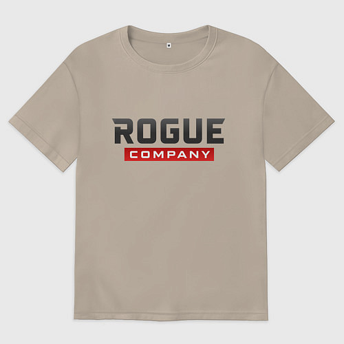 Женская футболка оверсайз Rogue Company / Миндальный – фото 1