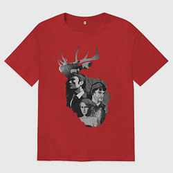 Футболка оверсайз женская Hannibal, цвет: красный