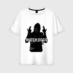 Футболка оверсайз женская Watch dogs 2 Z, цвет: белый