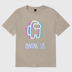 Футболка оверсайз женская Among us, цвет: миндальный