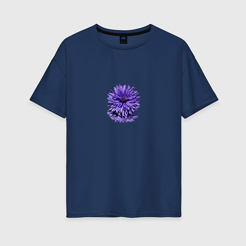 Женская футболка оверсайз Астра / Тёмно-синий – фото 1