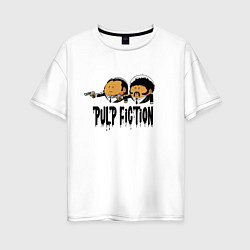 Футболка оверсайз женская Pulp fiction, цвет: белый