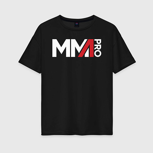 Женская футболка оверсайз MMA / Черный – фото 1