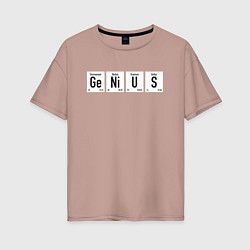 Женская футболка оверсайз GENIUS