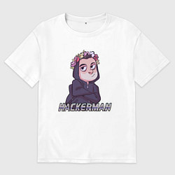 Футболка оверсайз женская Mr Robot, цвет: белый