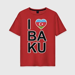 Женская футболка оверсайз Baku