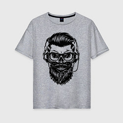 Футболка оверсайз женская Hipster, цвет: меланж