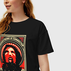 Футболка оверсайз женская DARK Тьма, цвет: черный — фото 2