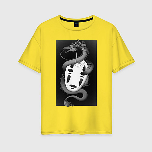 Женская футболка оверсайз Унесённые призраками / Желтый – фото 1