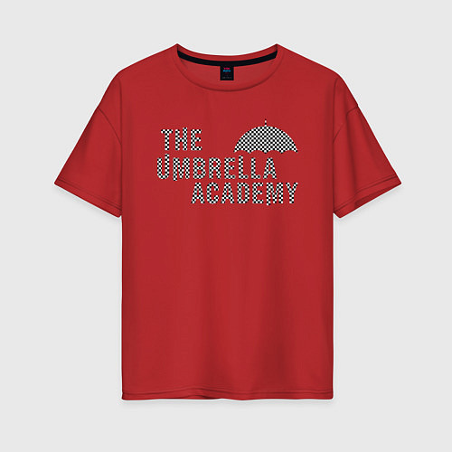 Женская футболка оверсайз Umbrella academy / Красный – фото 1