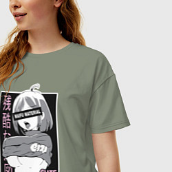 Футболка оверсайз женская Cute girl, цвет: авокадо — фото 2