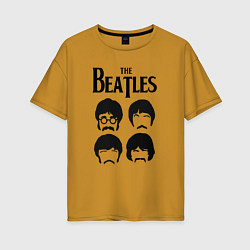 Женская футболка оверсайз The Beatles Liverpool Four
