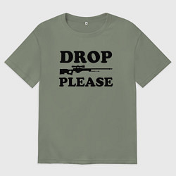 Женская футболка оверсайз Drop Please