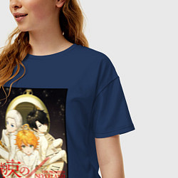 Футболка оверсайз женская Emma Norman Ray Z, цвет: тёмно-синий — фото 2