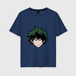 Футболка оверсайз женская Izuku Midoriya, цвет: тёмно-синий