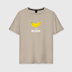 Футболка оверсайз женская RUSH BANANA, цвет: миндальный