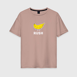 Футболка оверсайз женская RUSH BANANA, цвет: пыльно-розовый
