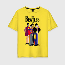 Женская футболка оверсайз THE BEATLES
