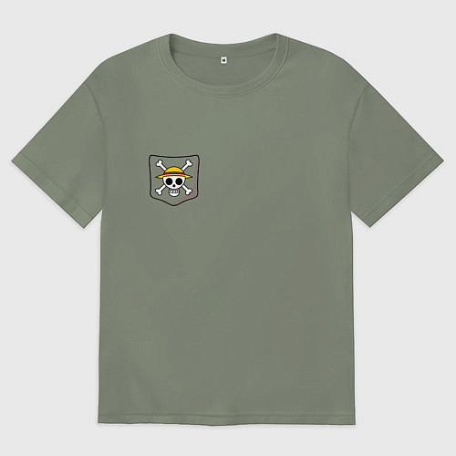 Женская футболка оверсайз One piece / Авокадо – фото 1