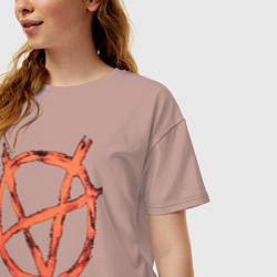 Футболка оверсайз женская VETEMENTS 20, цвет: пыльно-розовый — фото 2