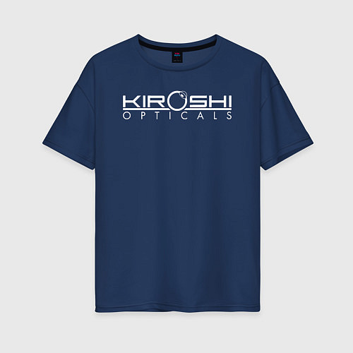 Женская футболка оверсайз KIROSHI OPTICALS / Тёмно-синий – фото 1