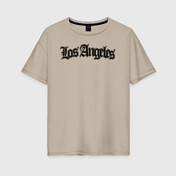 Женская футболка оверсайз Los Angeles