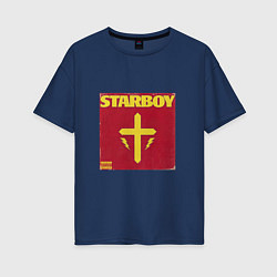 Женская футболка оверсайз The Weeknd STARBOY