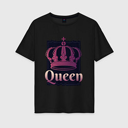 Женская футболка оверсайз Queen Королева и корона