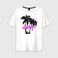 Футболка оверсайз женская GTA Vice City, цвет: белый