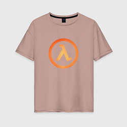 Женская футболка оверсайз Half-life
