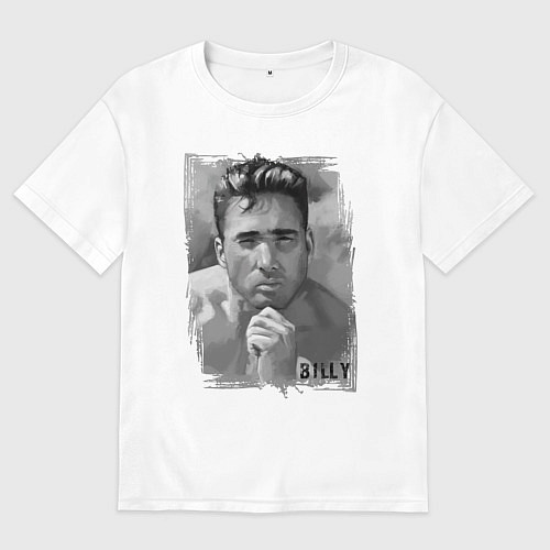 Женская футболка оверсайз Гачи Билли Херрингтон арт / Белый – фото 1