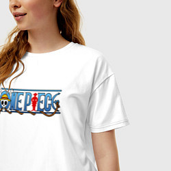 Футболка оверсайз женская ONE PIECE ВАН ПИС, цвет: белый — фото 2