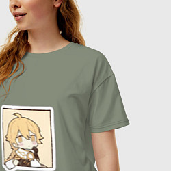 Футболка оверсайз женская Путешественник, цвет: авокадо — фото 2