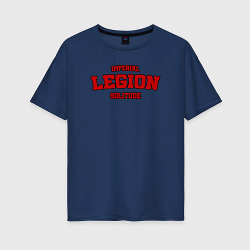 Женская футболка оверсайз Imperial Legion - Skyrim / Тёмно-синий – фото 1