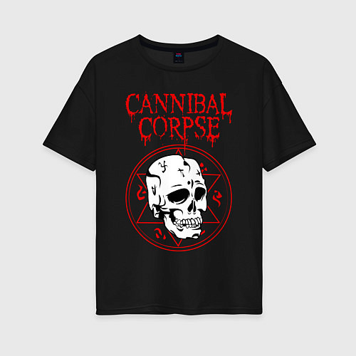 Женская футболка оверсайз CANNIBAL CORPSE / Черный – фото 1