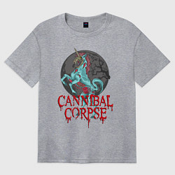 Футболка оверсайз женская Cannibal Corpse Труп Каннибала Z, цвет: меланж
