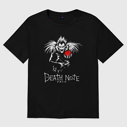 Футболка оверсайз женская DEATH NOTE ТЕТРАДЬ СМЕРТИ, цвет: черный
