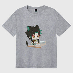 Женская футболка оверсайз Чиби Сяо