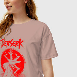 Футболка оверсайз женская BERSERK, цвет: пыльно-розовый — фото 2