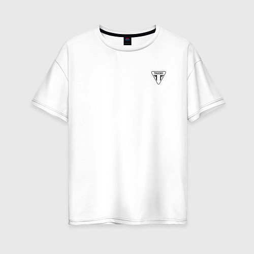 Женская футболка оверсайз Triumph Мото Лого Z / Белый – фото 1