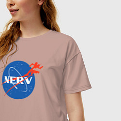 Футболка оверсайз женская Nerv, цвет: пыльно-розовый — фото 2