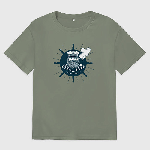 Женская футболка оверсайз Моряк / Авокадо – фото 1